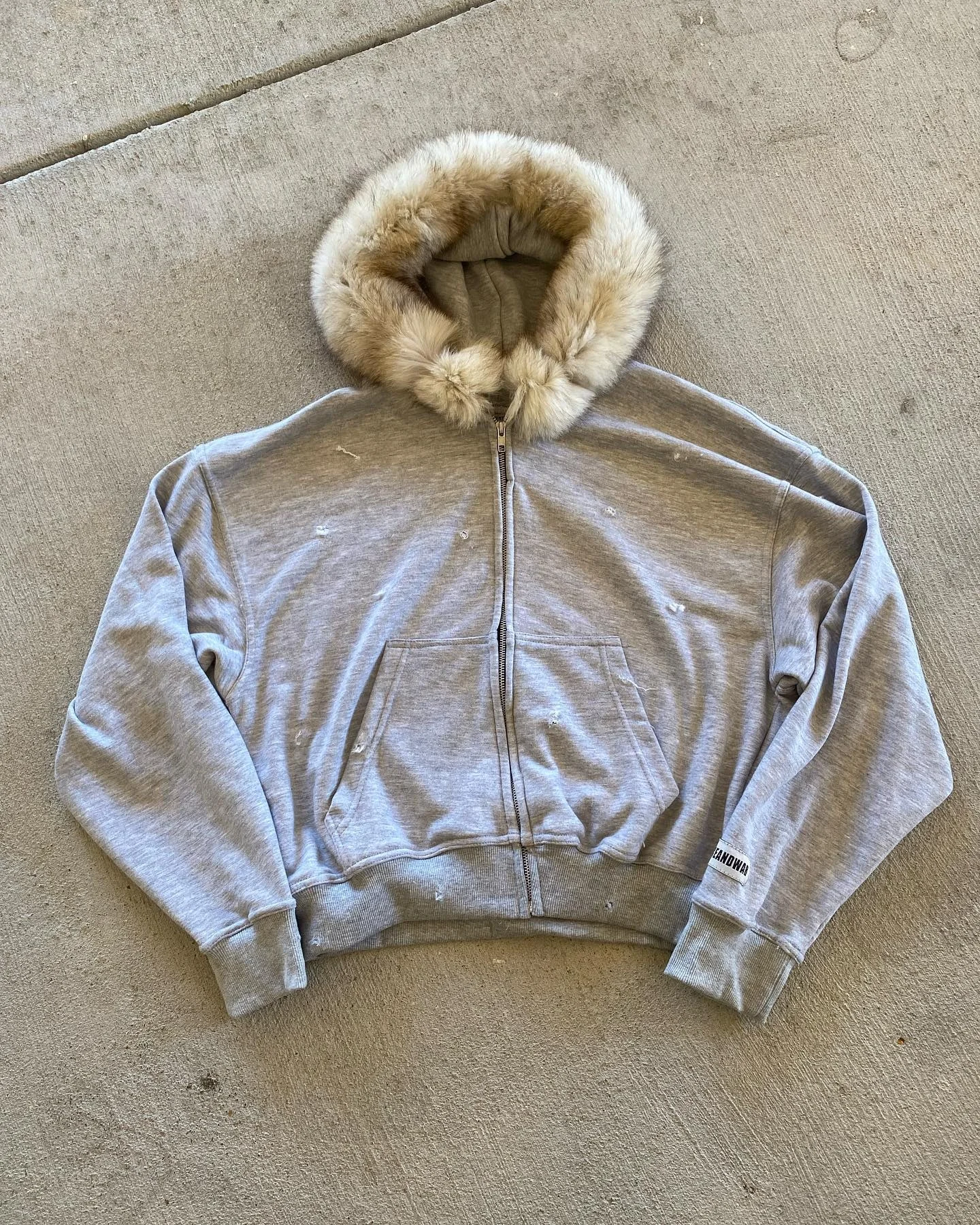 Hoddie Manufacturer Custom Designer Heavy Cotton 400 GSM Thick Heavyweight Boxy Cotton Fur Blank Zip up Jackets Hoodie for Men gallery 3