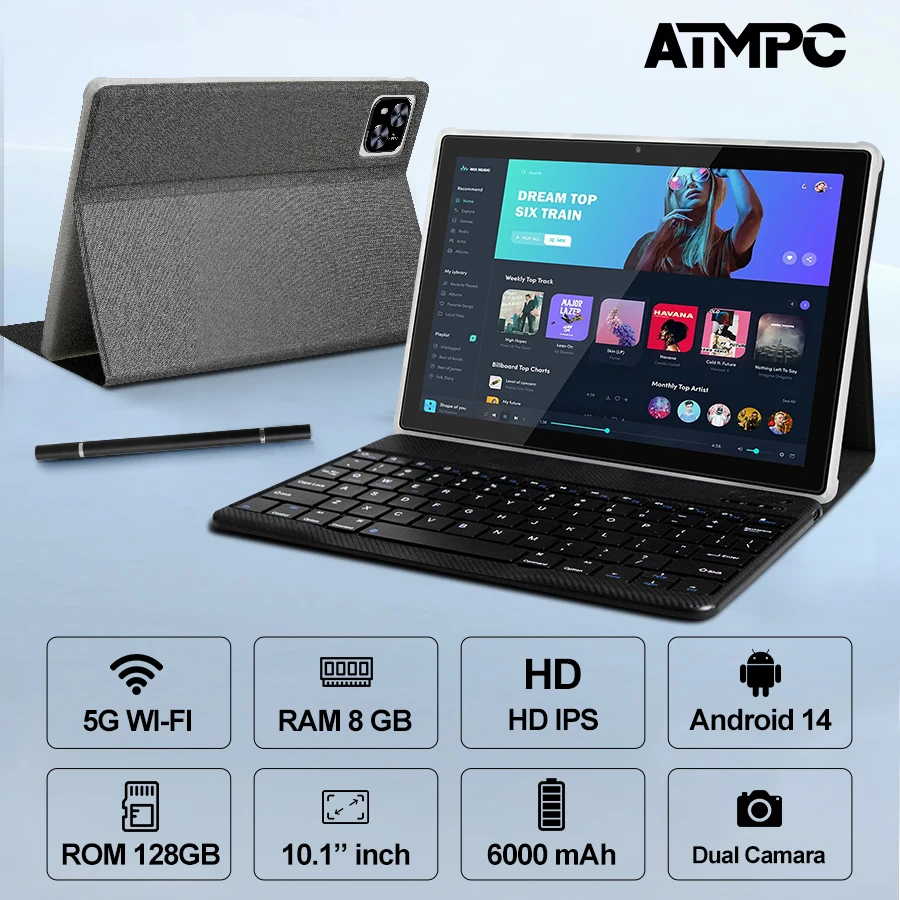 ATMPC IT-801B Tablet - 1280x800 Resolution, Android 14
