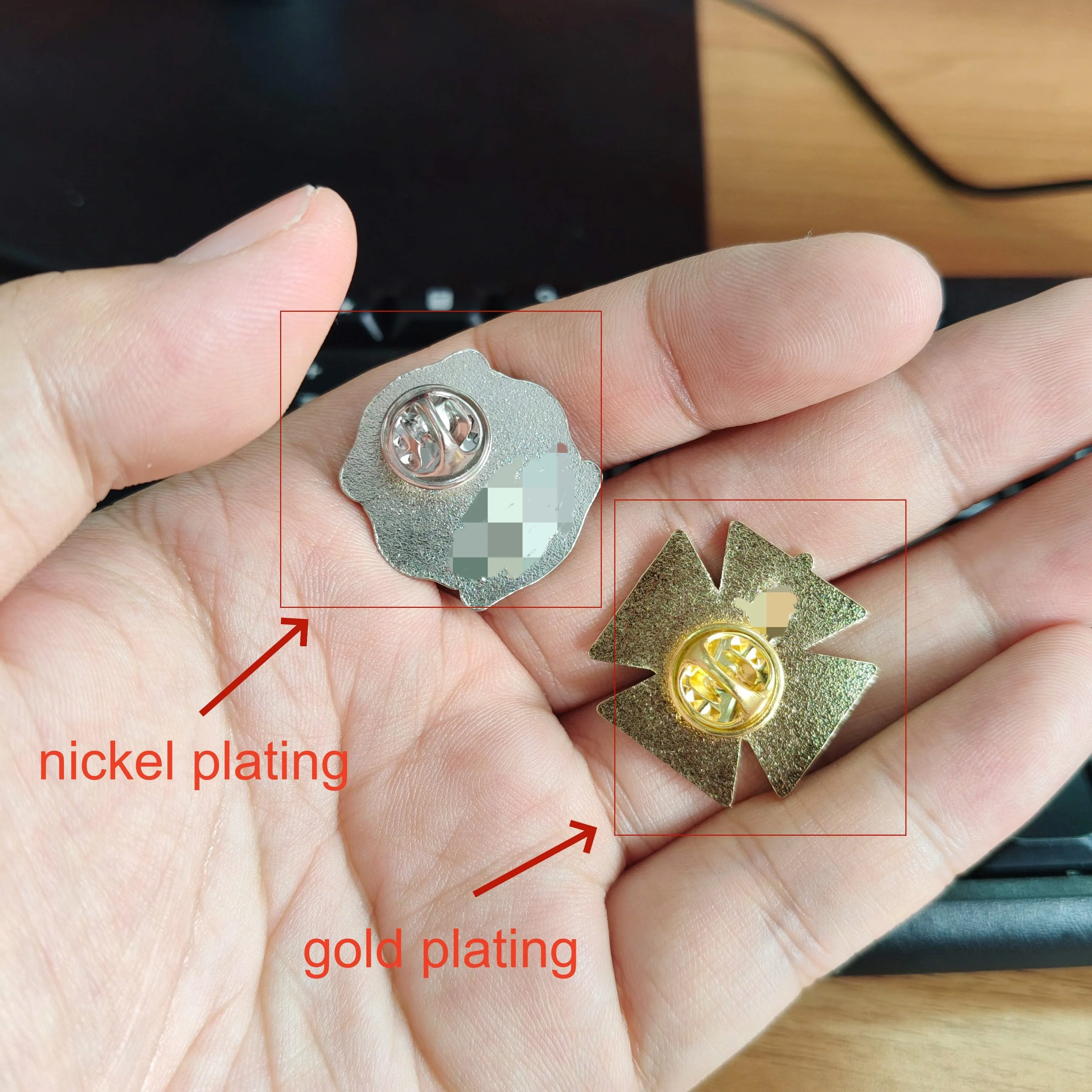 高品质纪念品定制徽标金属硬珐琅徽章时尚球衣装饰衣领别针 6