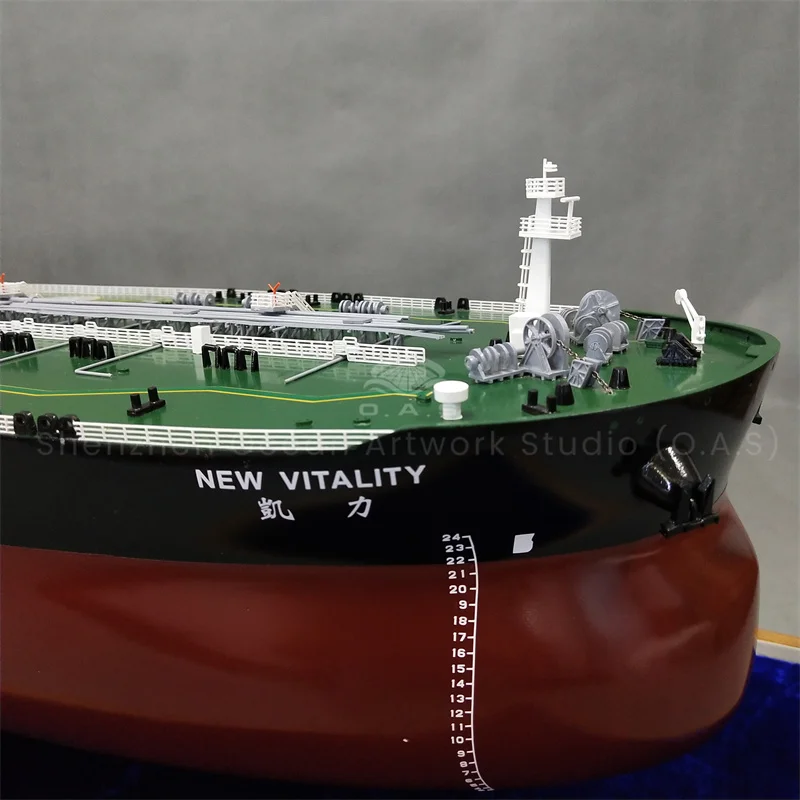 Highly restored ULCC model is crafted per CCS standards with professional shipbuilding model techniques. It accurately displays the ship’s gross tonnage and complete general arrangement, reproducing ultra-large crude carrier structures in precise detail.Made of premium materials with fine workmanship, this realistic vessel model works perfectly for exhibition displays, office ornaments, maritime teaching and high-end business gifts.We support customized colors, logos and scales. As a professional manufacturer, we provide stable quality and bulk order services for shipping groups and marine industry clients.Amber@vesselmodel.com Tel: +86 18038048785