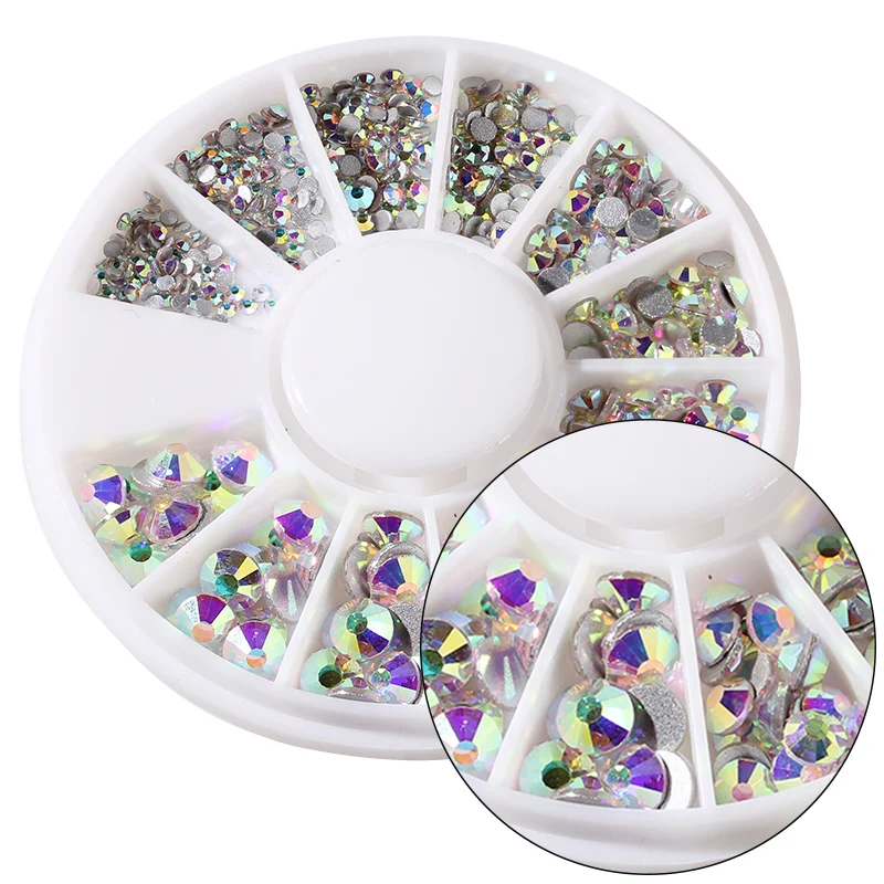 SS3-SS20 Mix Sizes Glitter Nail Rhinestone for Nails Art 3D Decorations Accessories manufacture