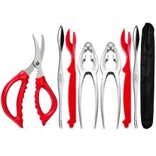 Crab Leg Crackers and Tools Stainless Steel Seafood Crackers & Forks Cracker Set
