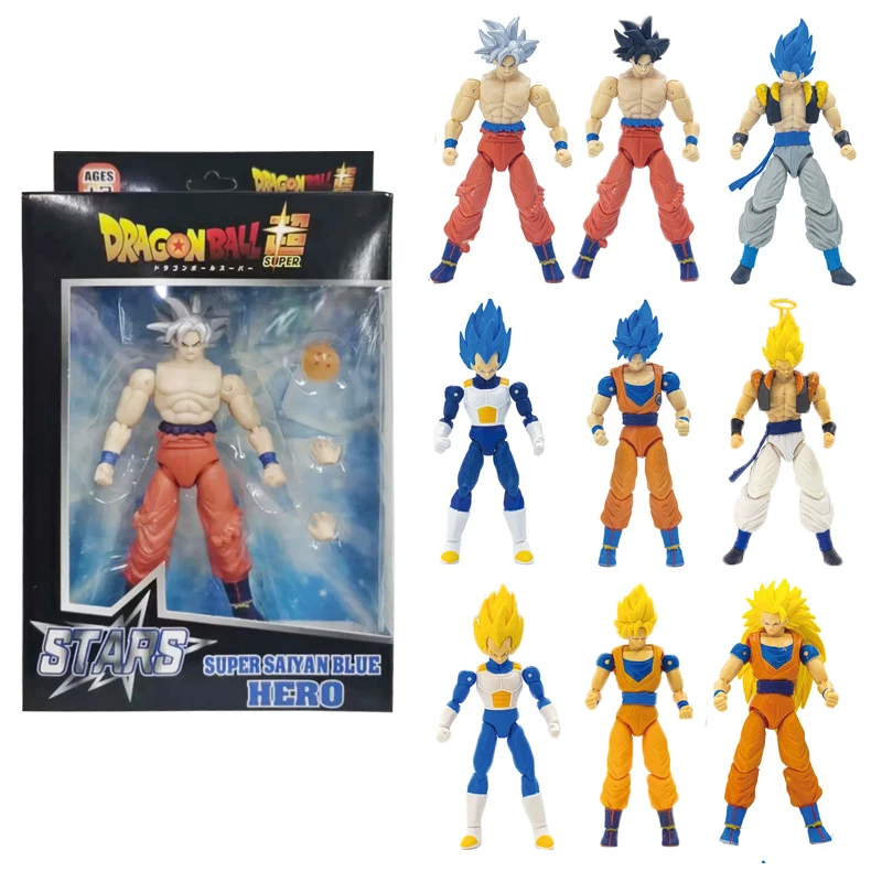 Dragon Ball Super Saiyan Blue Goku & Vegeta Action Figures
