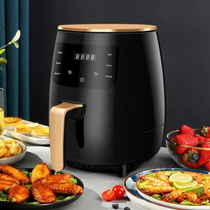 Air Fryer 3L4L5L6L Digital Intelligent Baking Grill Dehydrating Pizza Machine Energy Saving See-through Electric Deep Fryer