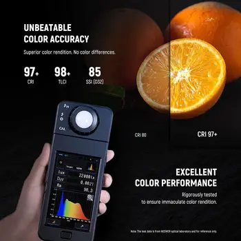 Neewer RGB1200 60W RGB LED Video Light Supports APP & 2.4G Remote Control, 22000 Lux/0.5m 360 Full Color RGB CRI 97+ detail image