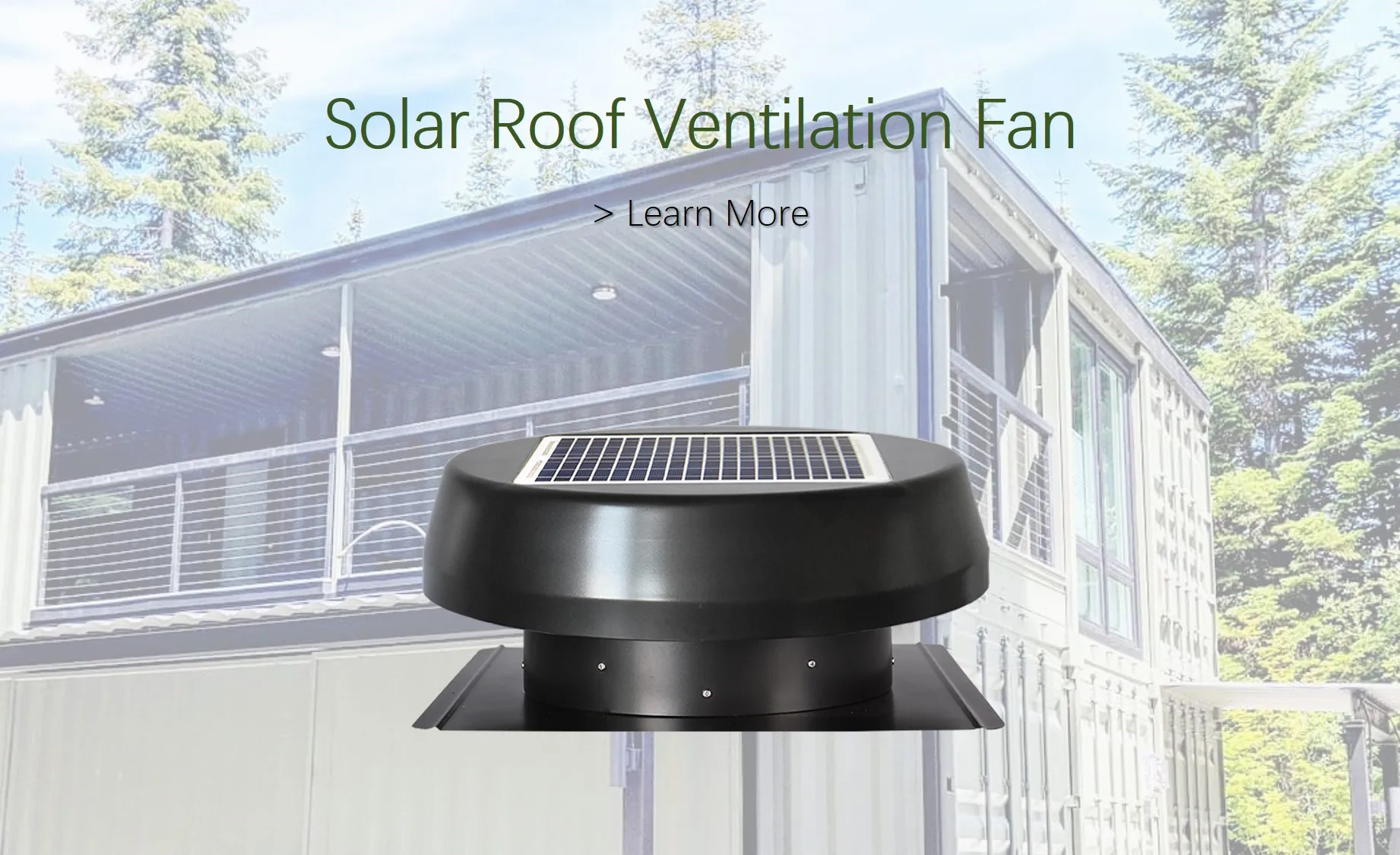 25w 14inch Powerful Solar Powered Extractor Fan Solar Attic Roof