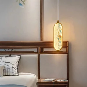 Enamel Colored New Chinese Restaurant Pendant Light High-End Designer Style Tea Room Pendant Light