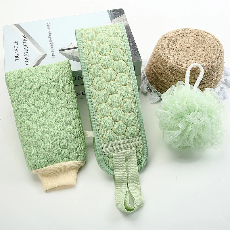 Wholesale 3pc Skin Spa Massage Body Scrub Bath Glove Turkish