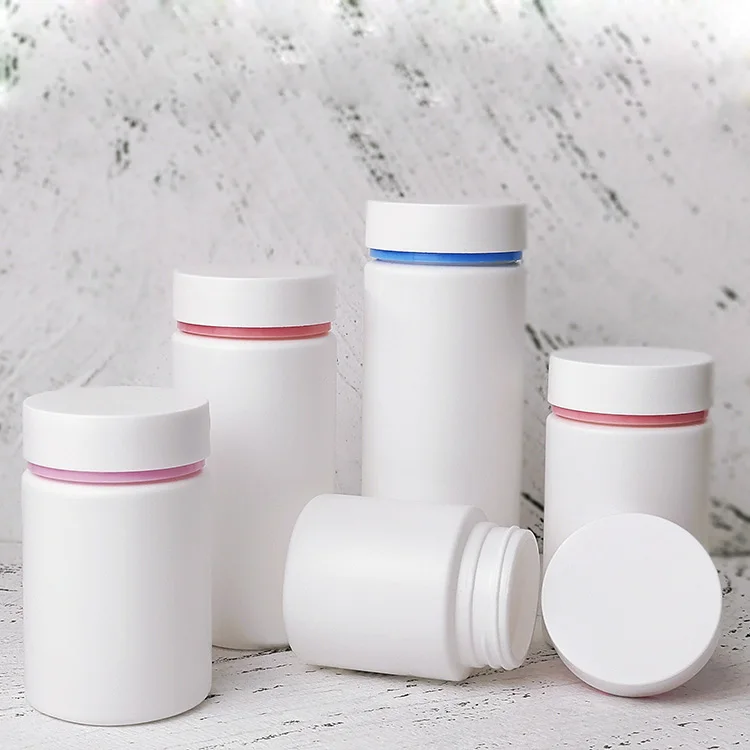 Custom Printed 120ml Premium Plastic Bottle for Vitamin Capsule & Pill Medicine Packaging