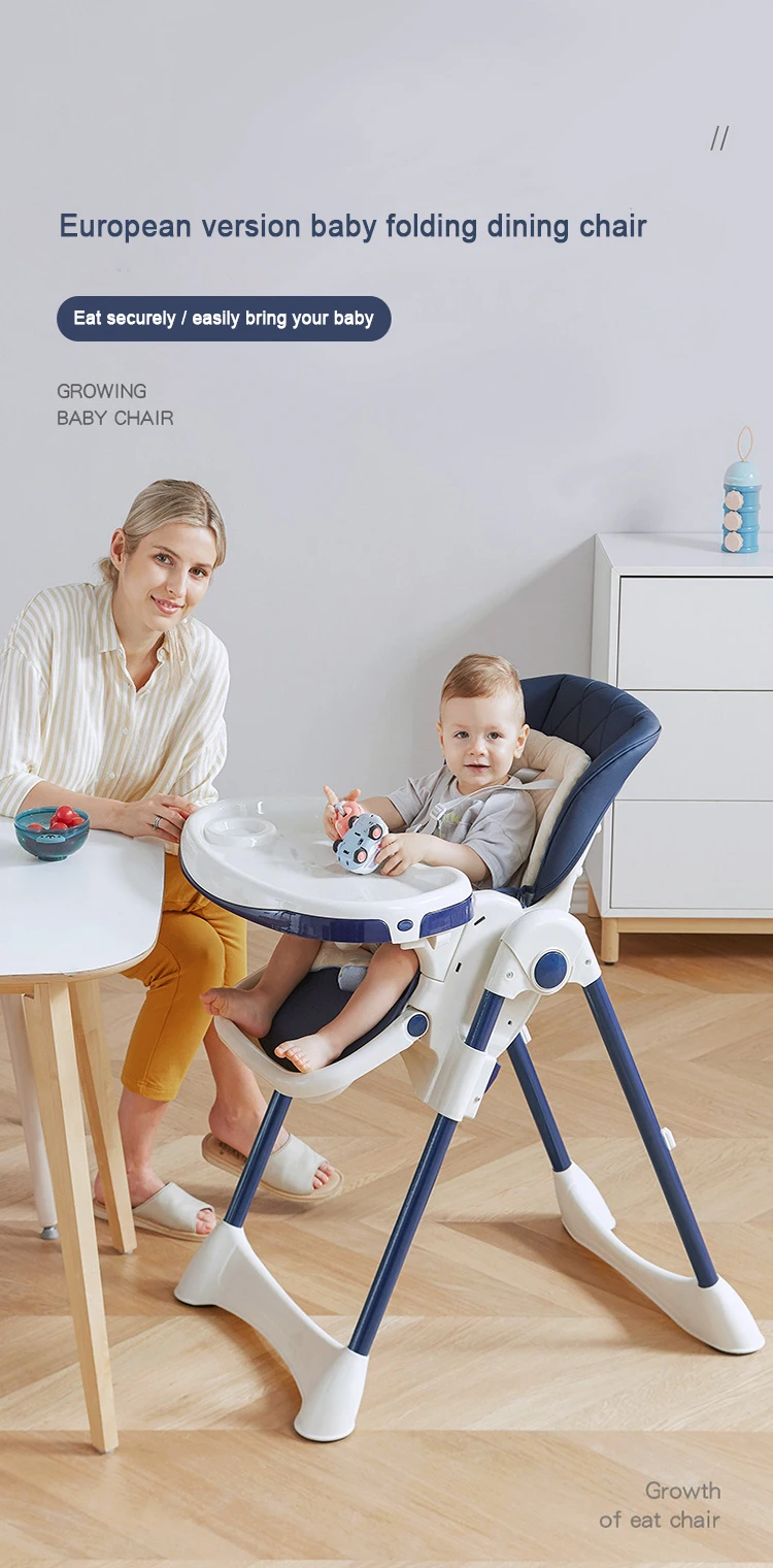 Portable Adjustable Folding Luxury High Chair Dining Baby Feeding Chair