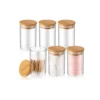 glass storage jar set