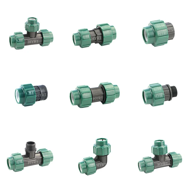 Pe Irrigation Pipe Fittings Compression Fittings Agricultural
