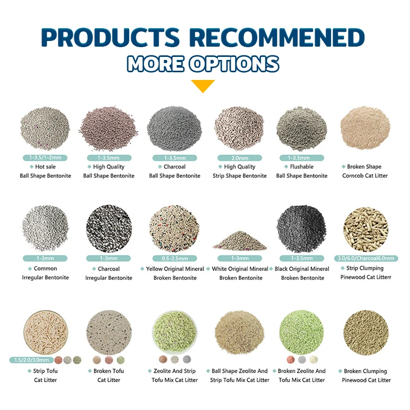 Free Samples Cat Sand Coffee Lemon Lavender Fragrance Cat Sand Clumping Bentonite Cat Litter