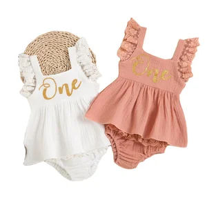 New Summer 2021 Infant Clothes Toddler Girls Solid Color Letter Print Sleeveless Strap Tops Shorts 2PCS Suit Baby Clothing Set