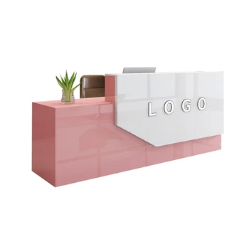 QT-03 Escritorio Office Furniture Desk Tables Set Small Scrivania Rezeption Modern Front Desk Reception Desk Beauty Salon