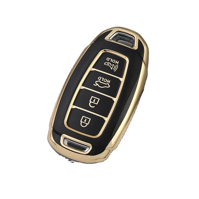 360 Degree Soft TPU Protector Key Fob Cover fit for Hyundai Palisade Elantra Kona Azera Santa Grandeur IG Key Fob holder