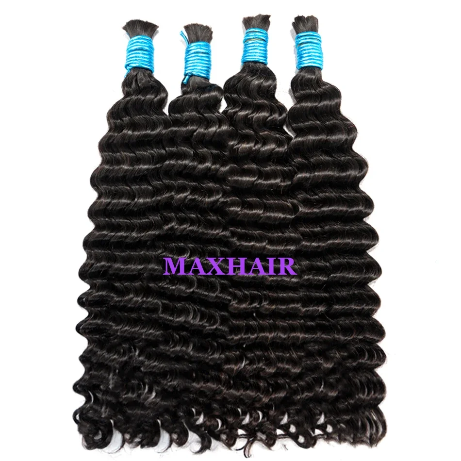 100% Virgin Human Hair Bulk Extension Loose Body Wave Bulk Weaving For Braiding Unprocessed No Weft Straight Deep Wave Hair Bulk_voghion.com