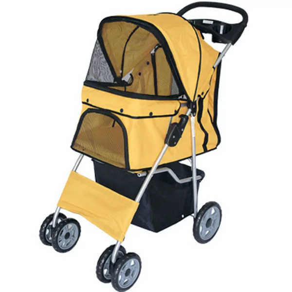 yellow dog stroller