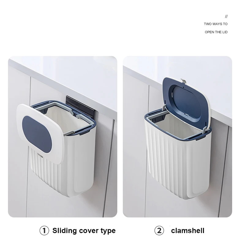 Compact 8L Pedal Trash Can Lid Wall Decorative Mini Rubbish Bin Simple Airtight Rectangular Storage Patio Bathroom Recycling
