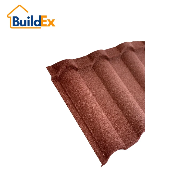 Custom modern design factory bonded stone coated tiles roofs are a popular panel material for new Home ownership schemes