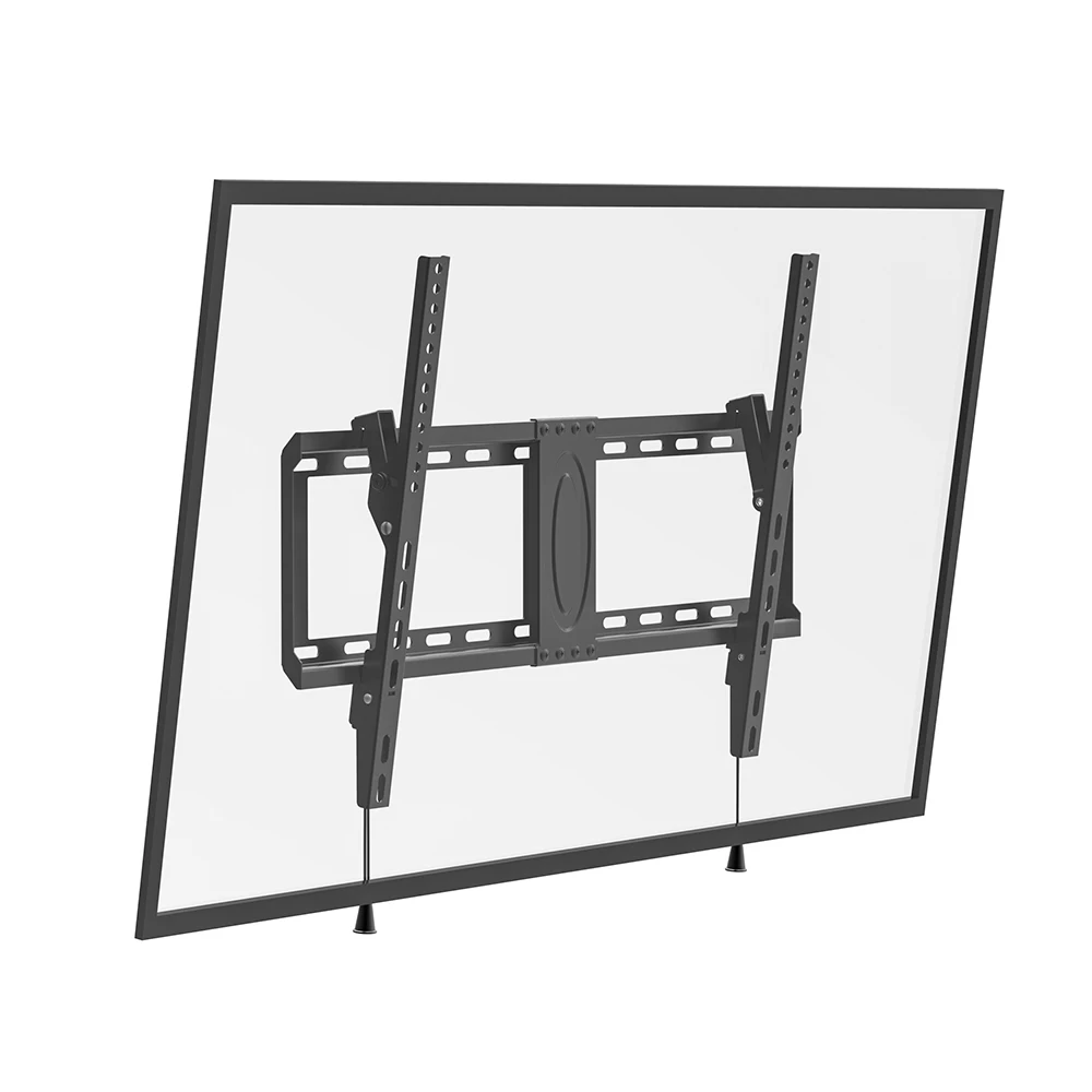 CHARMOUNT Max VESA 600x400mm Extra Supporting Wall Plate Magnetic Pull Straps Tilt 10 Degrees TV Bracket Wall Mount