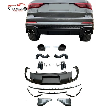 New for Audi Q3 Rear Lip Modification Four out of Two Honeycomb Special Tail Lip for Better Styling