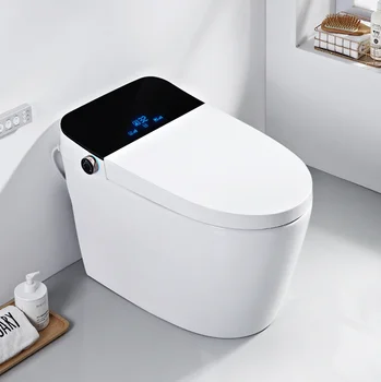 automatic elongated tankless smart WC bidet toilet seat bidet bowl smart intelligent with remote for bathroom new design luxury