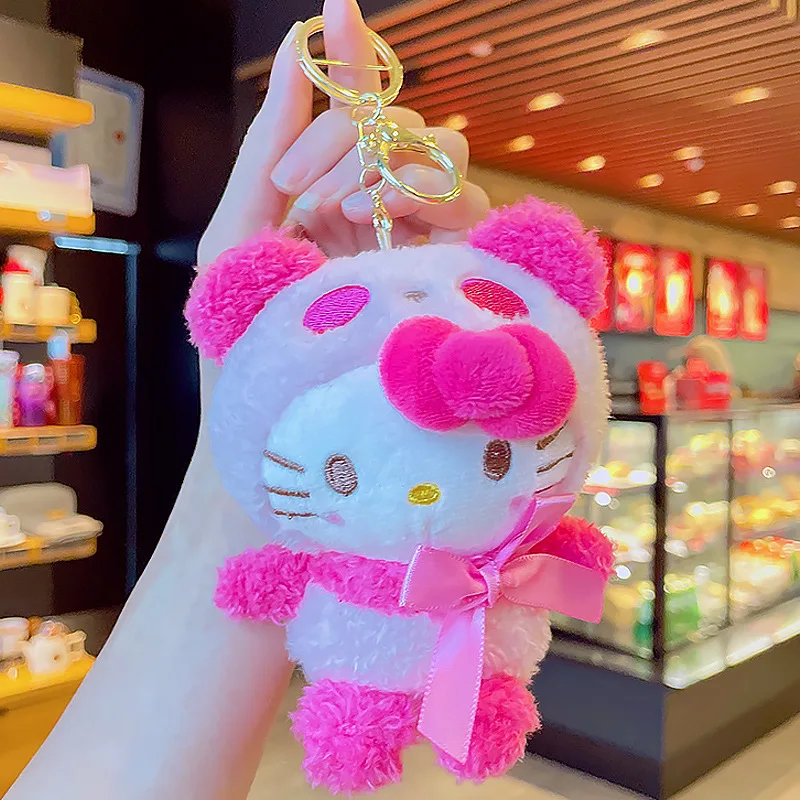 Hello Kitty Keychain - Cute 10cm Plush Figure Accessory