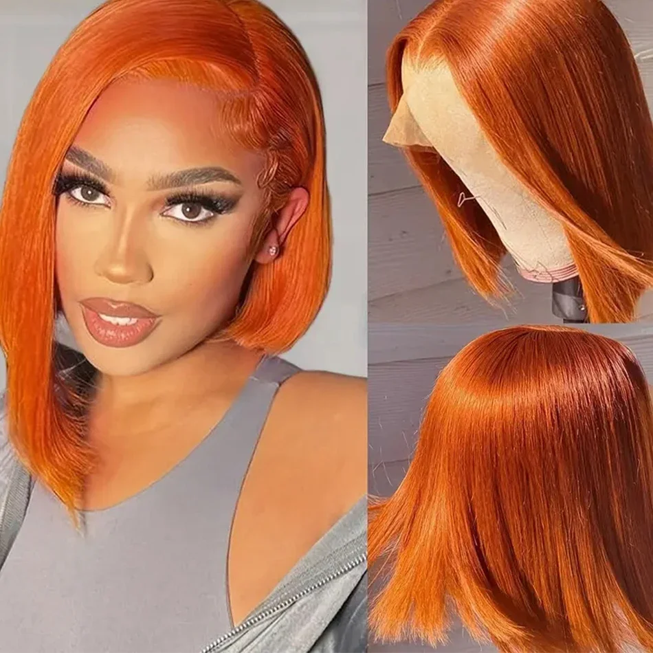 Echte Glatte Bob Lace Front Perücke Für Damen Aus Echthaar_voghion.com