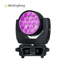 Mgolighting mac aura 19*15w zoom RGBW lED wash moving head zoom Beam for concert led Moving Head Stage Lighting Equipment