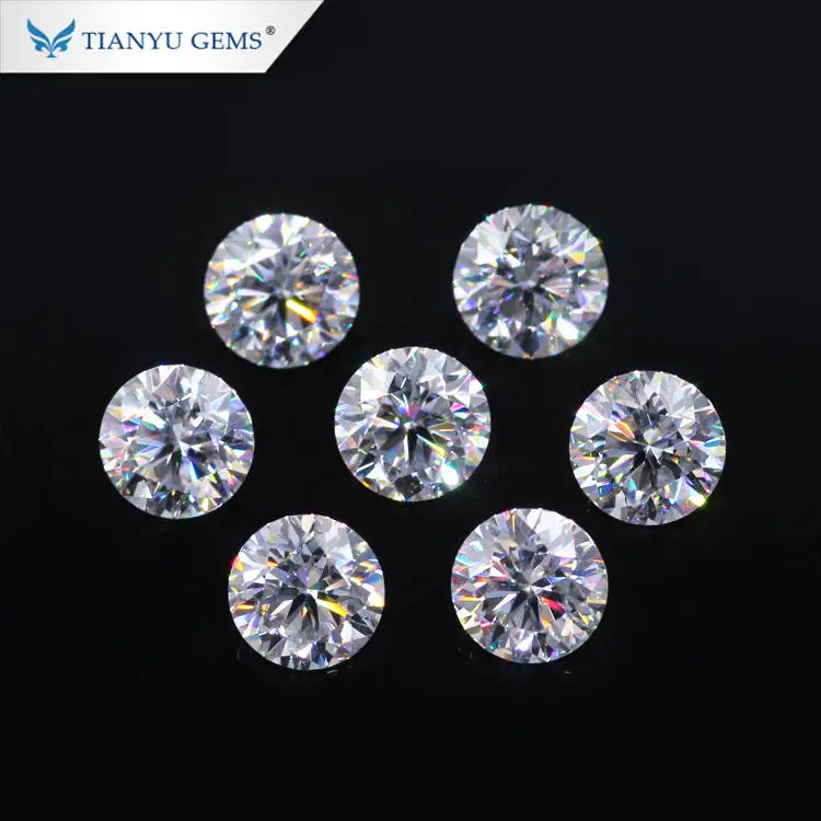 Wholesale Moissanite Carat Fake Diamond Rings Loose Stones