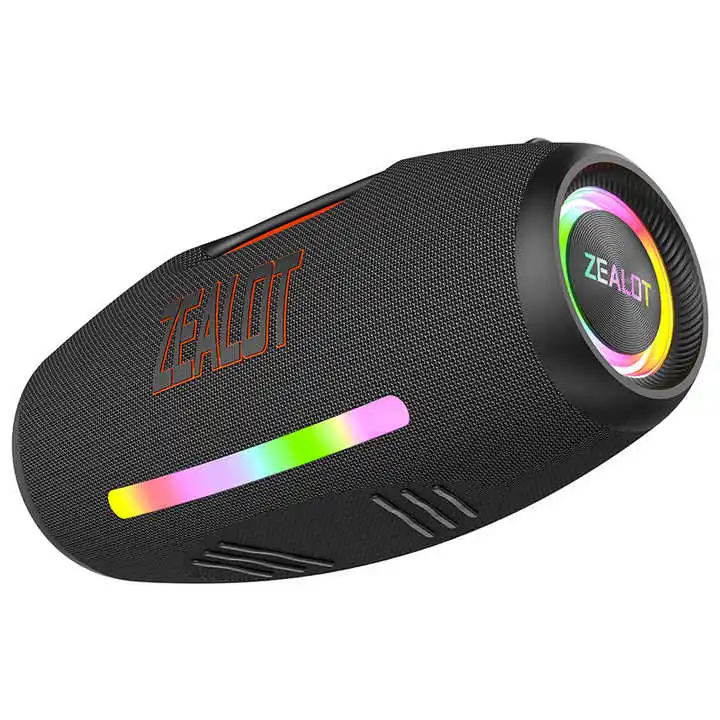 スピーカー・ウーファー ZEALOT Powerful Bass Party Speaker Portable wireless speaker with 4 subwoofers, powerful bass