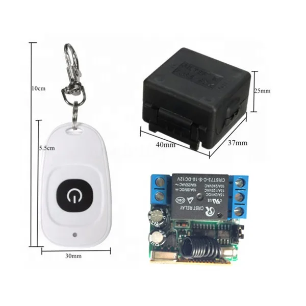 1 Channel 12V 315MHZ 433MHZ Wireless Learning Code Remote Control Switch