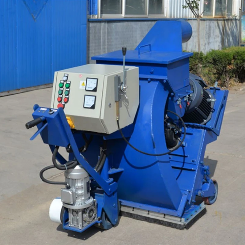 Factory Price Hand Pushed Automatic Concrete Surface Epoxy Floor Steel Plate Mobile Sand Polishing Road Shot Blasting Machine