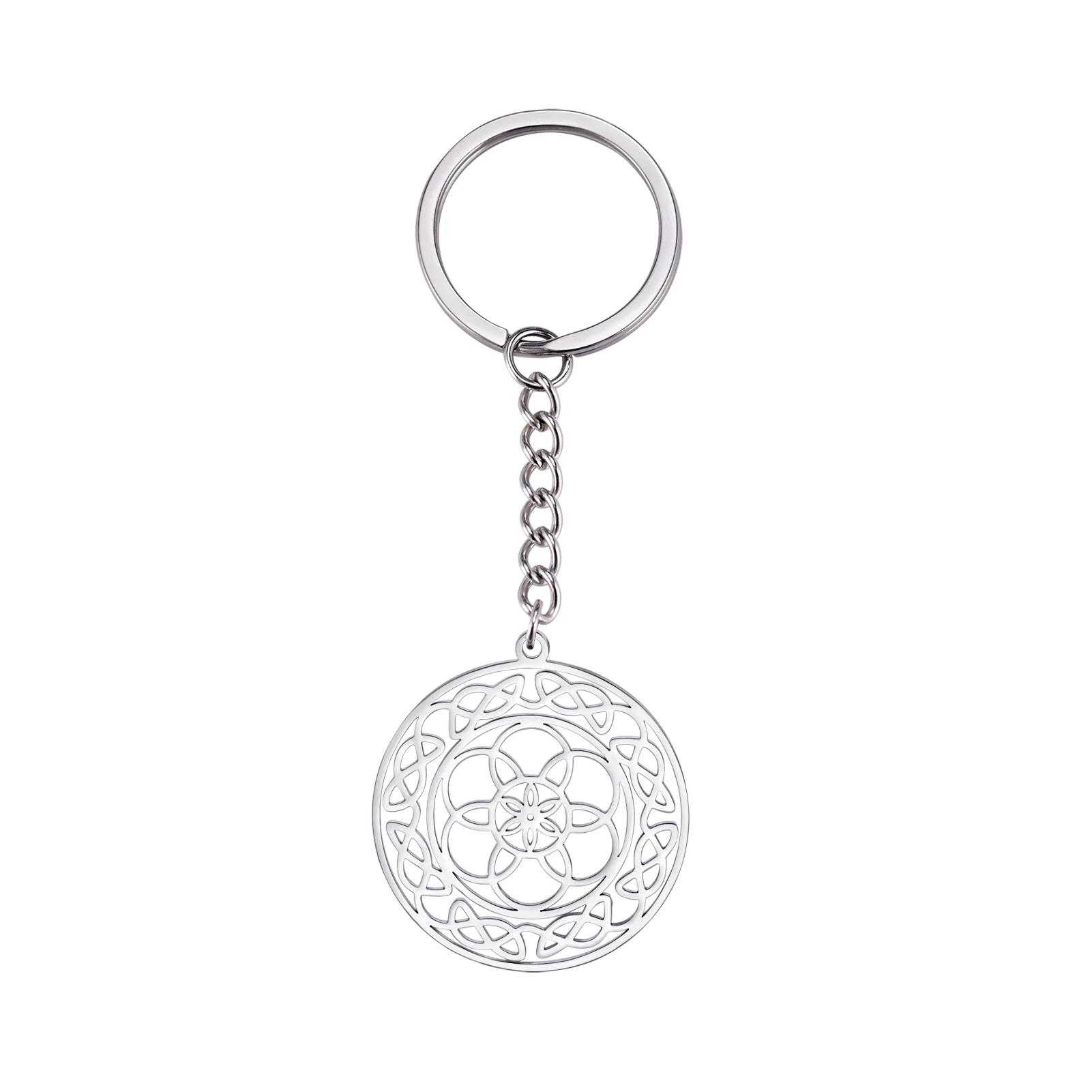 Seed of Life Pendant - Sacred Geometry Keychain Jewelry