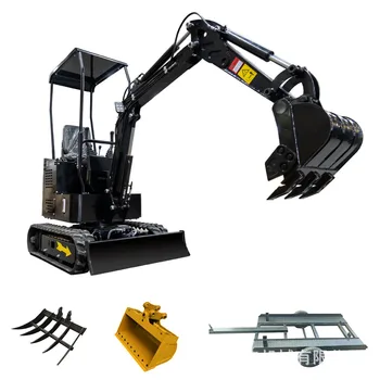 1.2 Ton Small Crawler Excavator New Earthmoving Machinery Ground Hole Digger Machine Attachment Manufacturing Plant Farm Engine