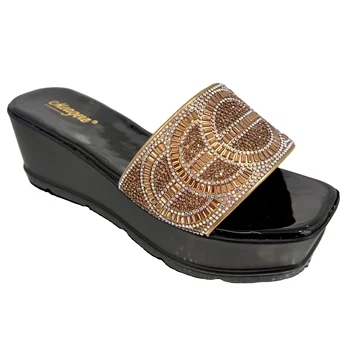 Wholesale Custom 2024 New Design Summer Ladies Wedge Outdoor Sandal Shoes