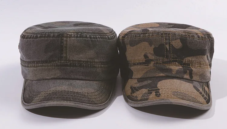 Пользовательский логотип OEM оптовая продажа мужская армейская Военная кадет тактическая хлопковая бейсбольная шляпа повседневные регулируемые плоские коричневые шляпы унисекс