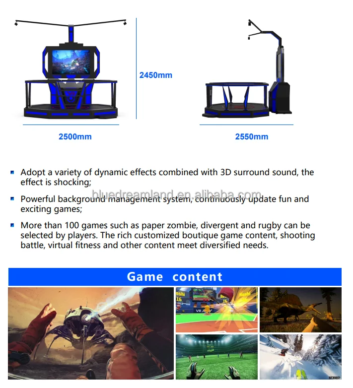 4D 8D 9D Virtual Reality Simulator Vr Game Machine