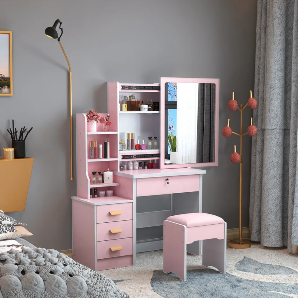 Bedroom Furniture - Pink Dresser Drawer Mirrored Set Bedroom Furniture - Pink Dresser Drawer Mirrored Set