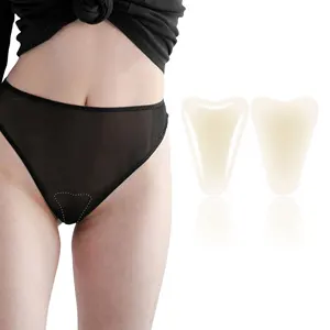 Multiple Shapes Women Reusable Silicone Camel Toe Hider Adhesive Waterproof Anti Camel Toe Guard Concealer Pads for Yoga Pants