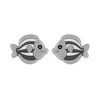 fish Focal bead Light Gray SA242