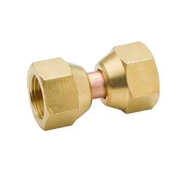 Precision CNC custom NPT Thread Brass Pipe Tube Fitting Swivel Nut Valve Connector
