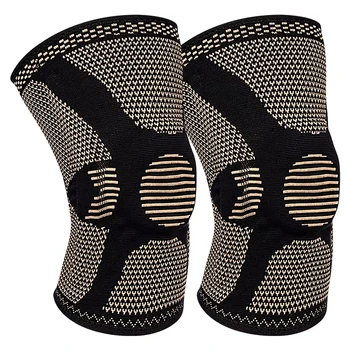 Professional Sports Silicone Spring Knee Sleeve Support Breathable Bandage Knee Braces