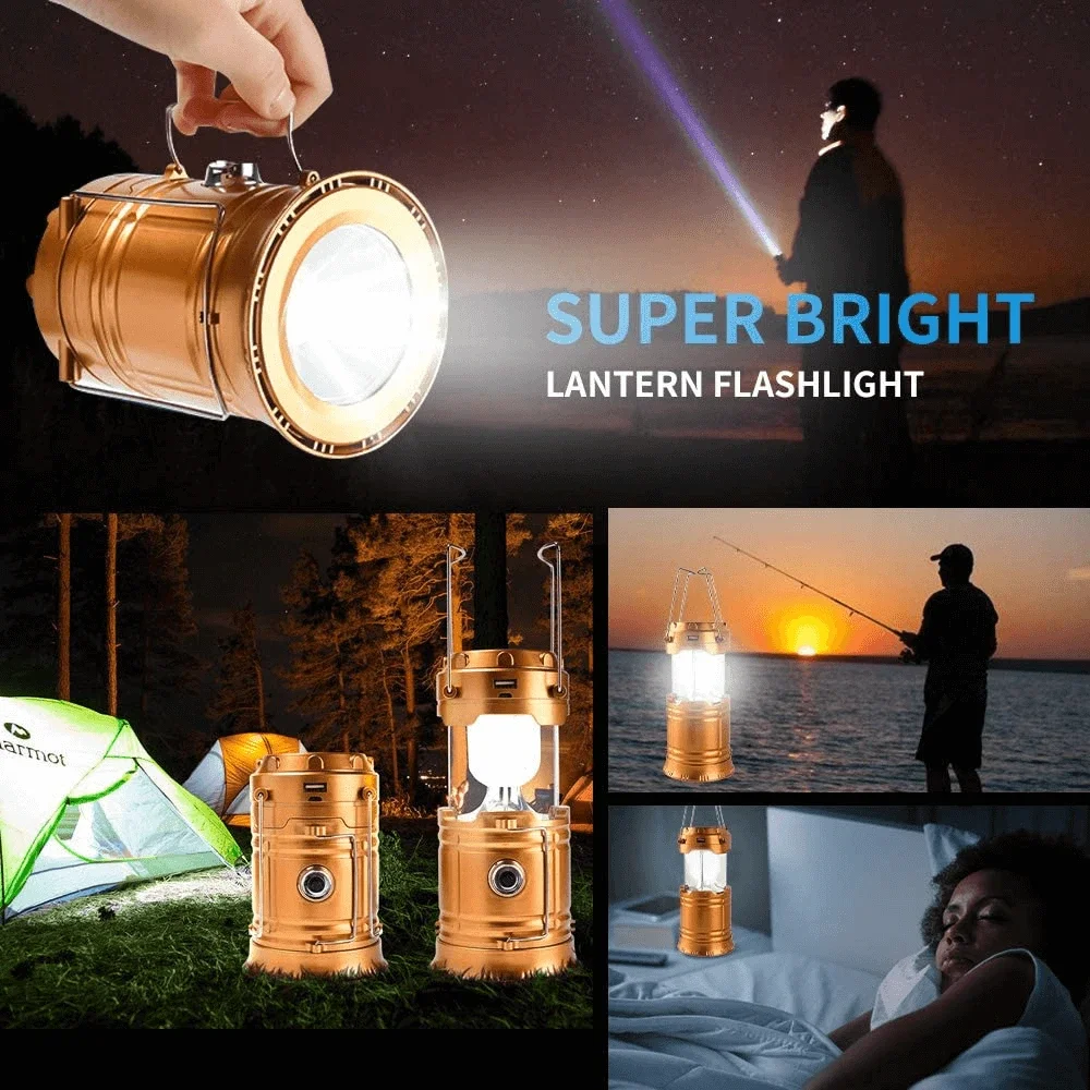 Dvkptbk Camping Lampe Filament Flexible Extérieur Lampe de Poche Étanche Ajustement de Lumière Chargement Usb Éclairage Portatif Camping & Randonnée