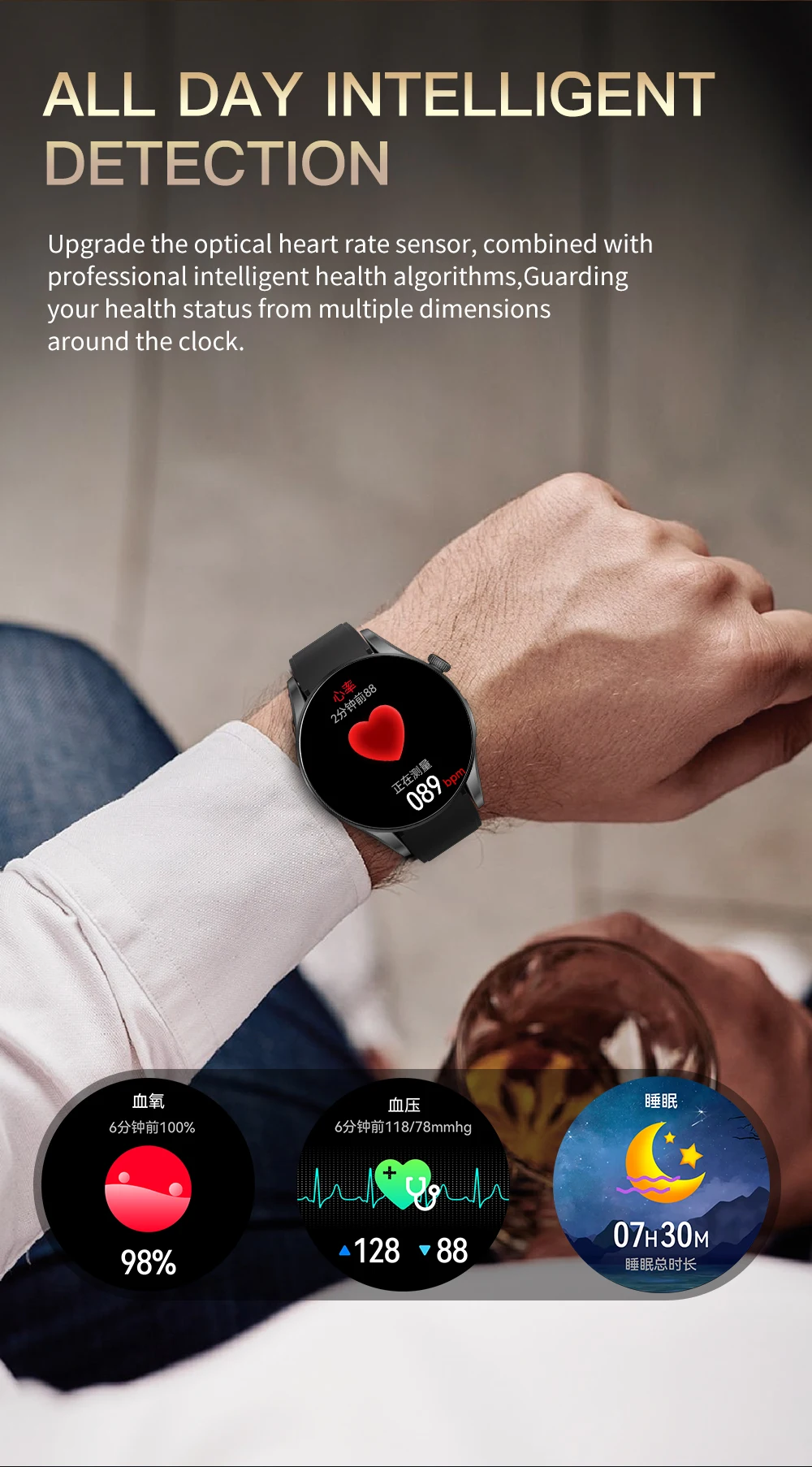 BW16 Smartwatch avec fente SIM 24H surveillance de la santé Modes multisports caméra rétractable BT appel télécommande traqueur de sommeil