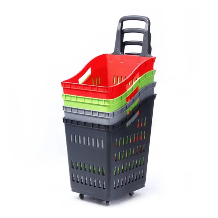 60L Plastic Shopping Basket