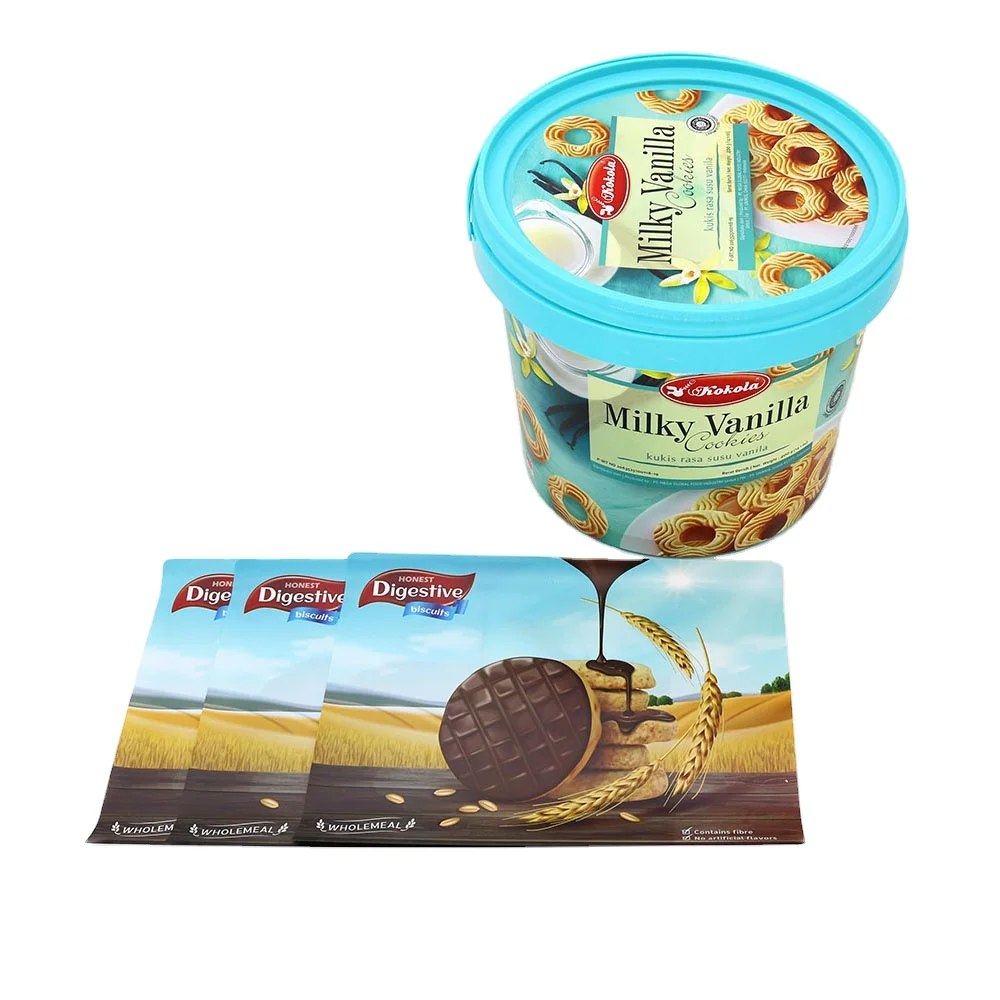 IML for Cup, Plastic Injection Mold Label for Beverage, BOPP IML Printed Label with Laser Printing