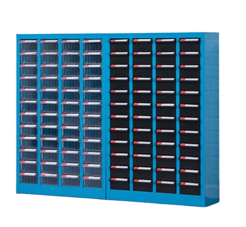 XUEHONG001 Caja de herramientas de gabinete de almacenamiento  de piezas de plástico, organizador de 60 cajones múltiples, tornillos  pequeños para taller, tuercas para herramientas, unidades de almacenamiento  de herramientas, gabinete de
