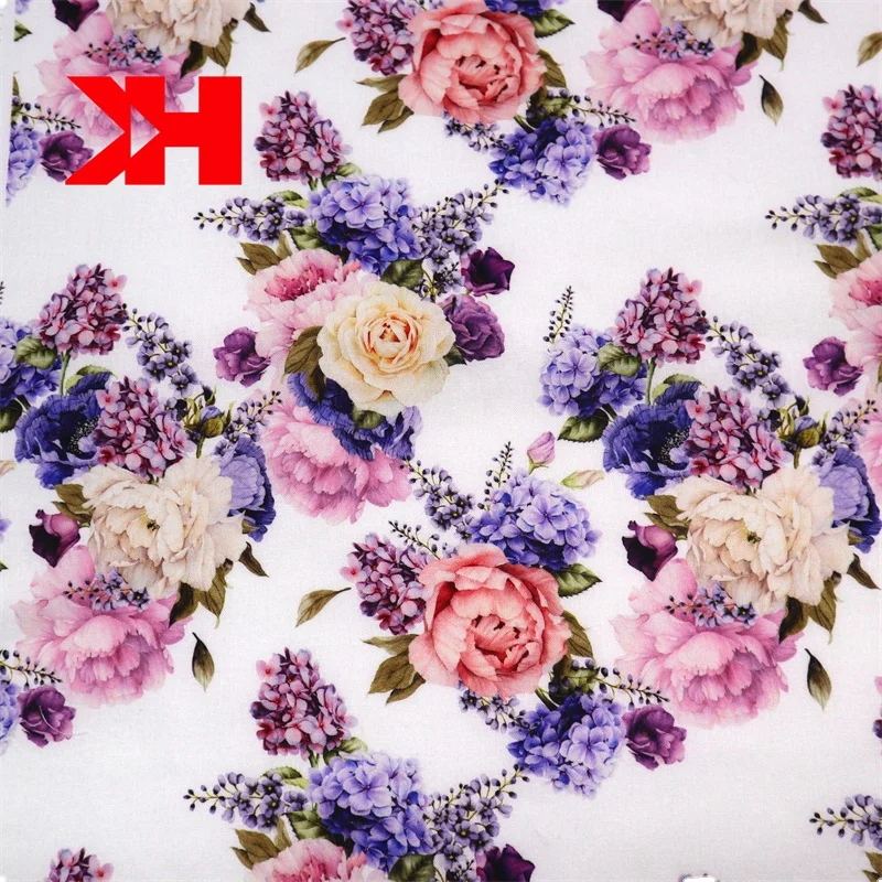 Цифровая печать на ткани от производителей органических цветочных тканей Kahn